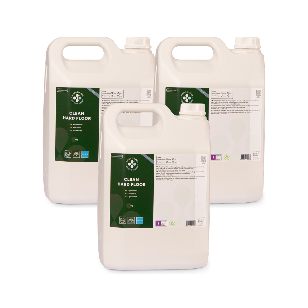 Clean Hard Floor - Krystalsæbe 3x5 kg